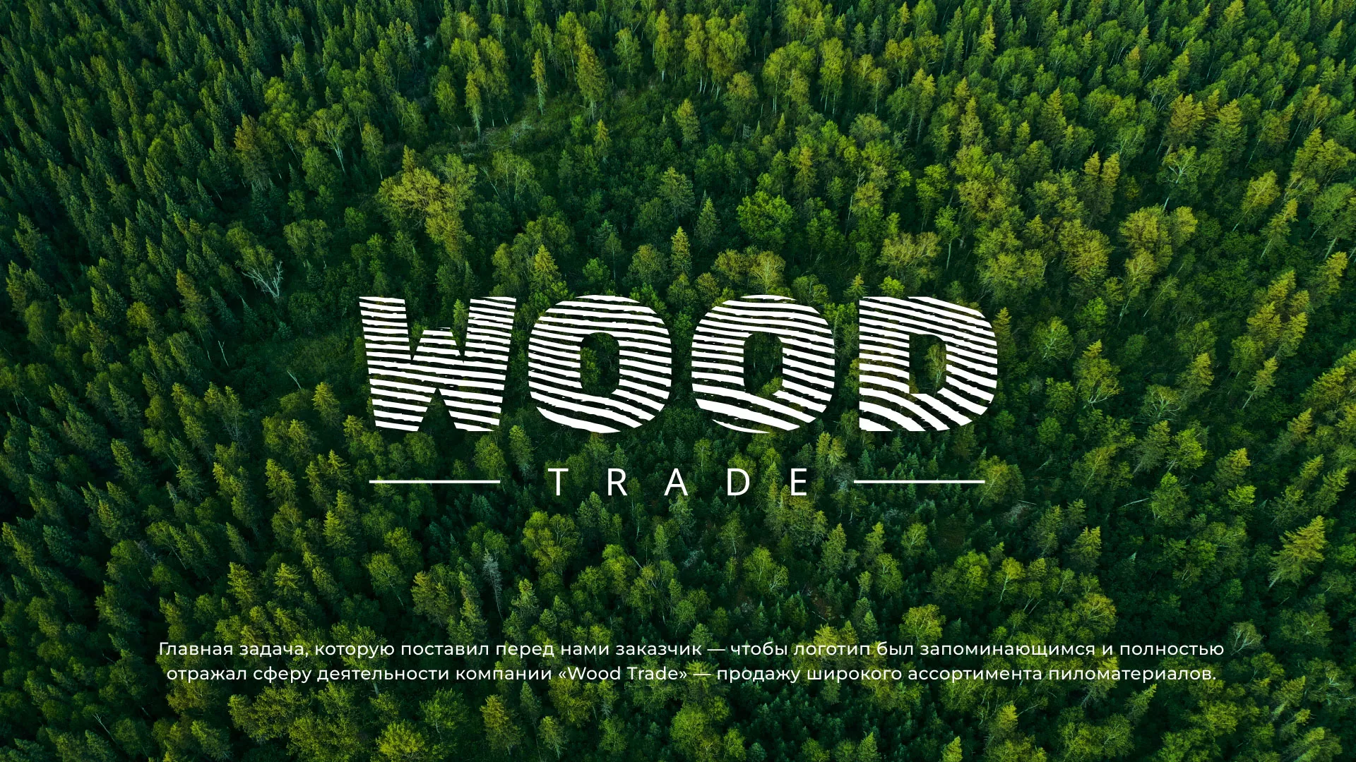 Разработка логотипа для компании «Wood Trade» в Шебекино