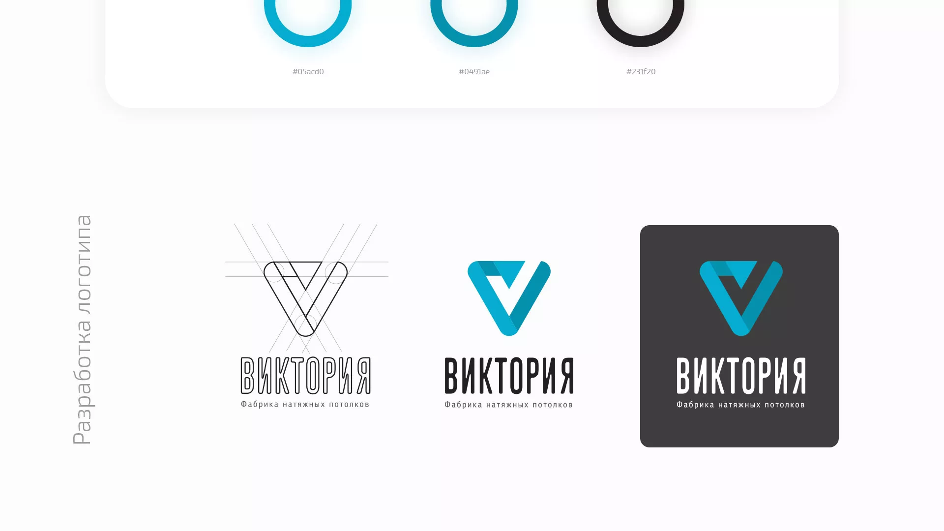 Разработка фирменного стиля компании по продаже и установке натяжных потолков в Шебекино