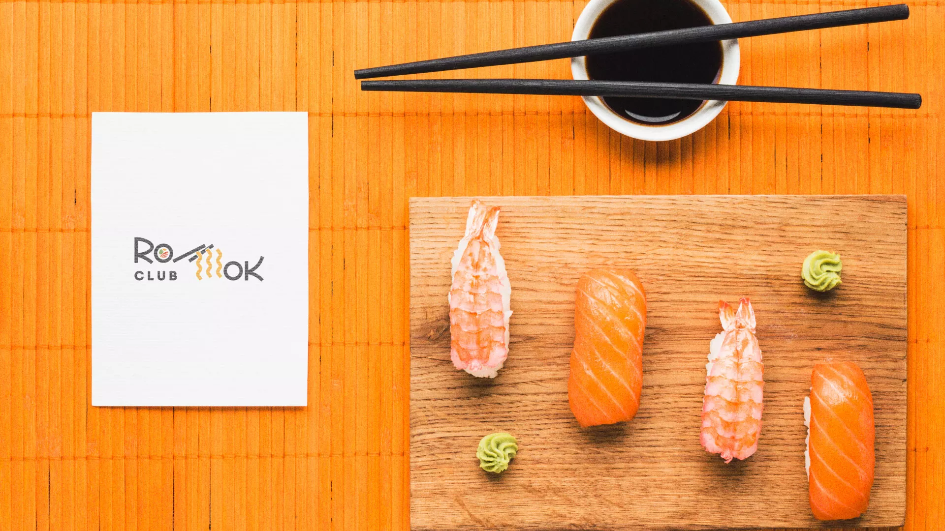 Создание логотипа суши-бара «Roll Wok Club» в Шебекино