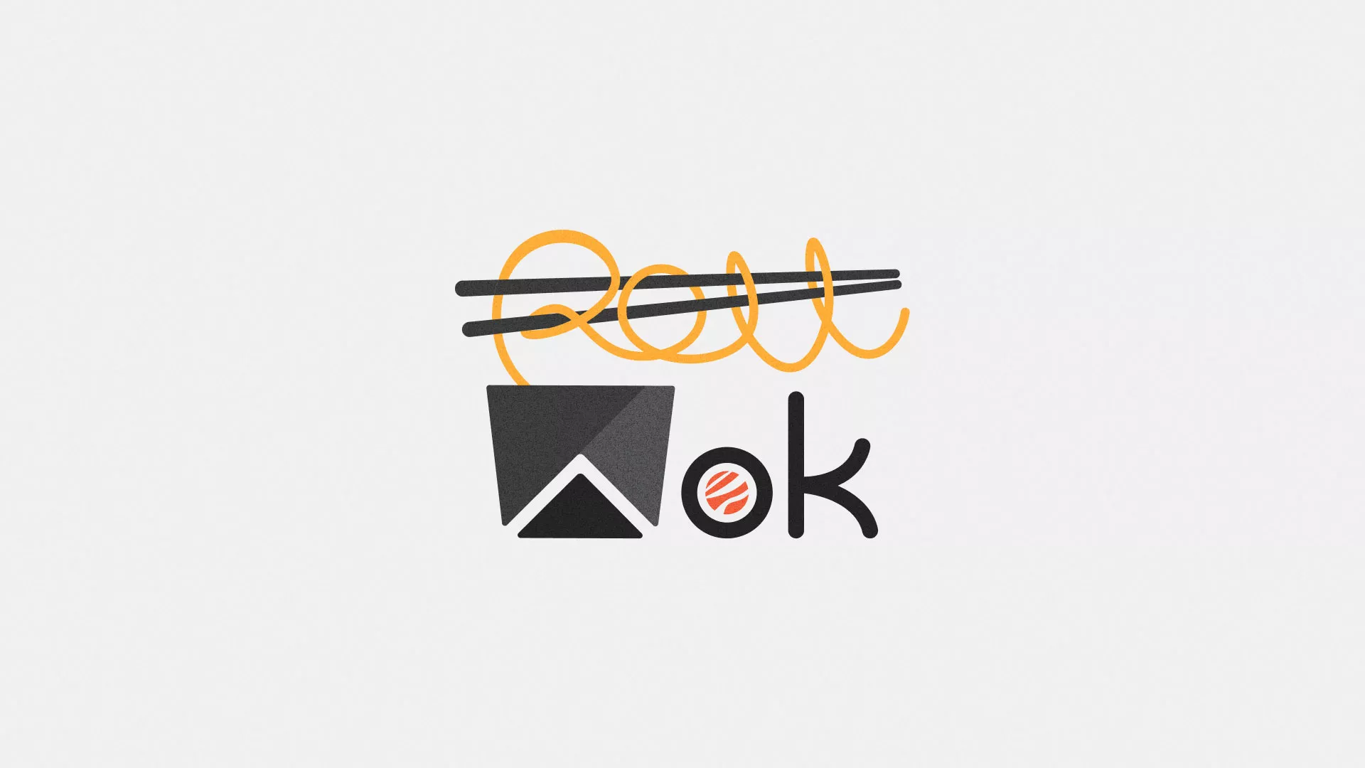 Разработка логотипа в Шебекино для суши-бара «Roll Wok Club»